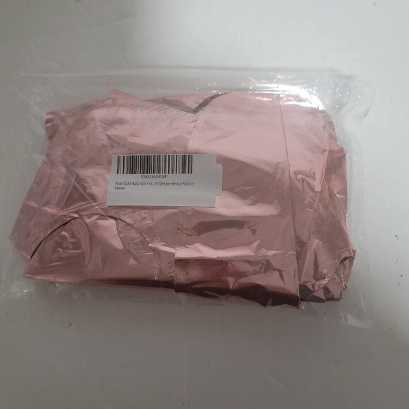 Rose Gold Baby Girl foil gender reveal balloon - Picture 4 of 4